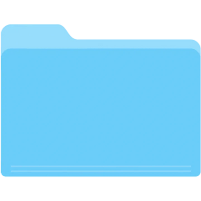 Vector image of a folder